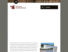 Tablet Screenshot of pension-tannenheim.de